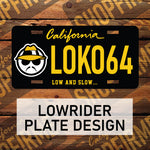 Lowrider Style Plate