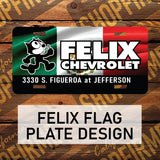 Felix Flag Style Plate