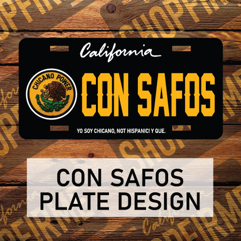 Con Safos Style Plate