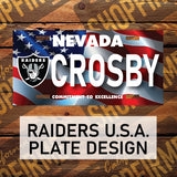 Raiders U.S.A. Style Plate