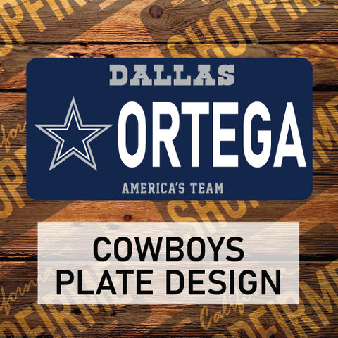 Cowboys Style Plate