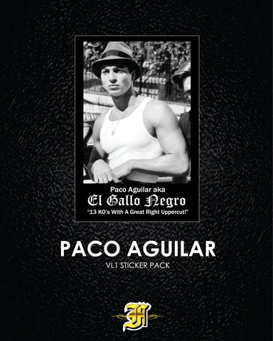 VATOS LOCOS - "El Gallo Negro" Paco Aguilar Sticker